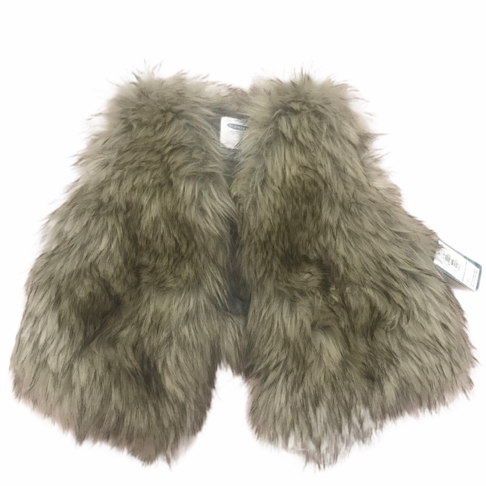 Old navy girl toddler faux fur NWT 4T